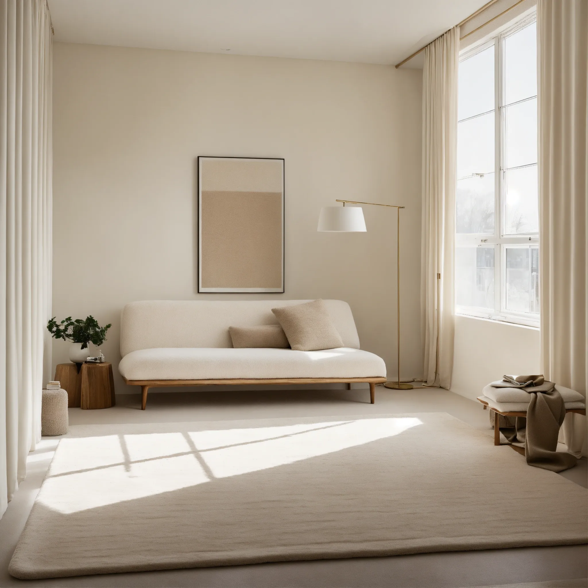 Bed with hidden storage compartments revealed